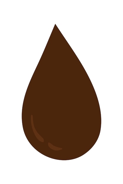 Ilustración de chocolate derretido dibujada a mano Gotas y manchas de chocolate