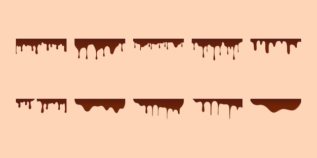 Ilustración de chocolate derretido