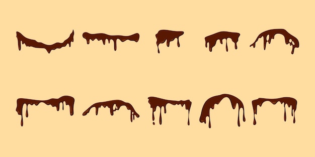 Ilustración de chocolate derretido