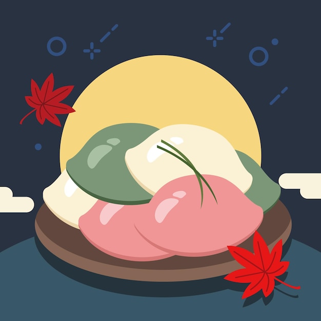 Ilustración de Chuseok de Corea