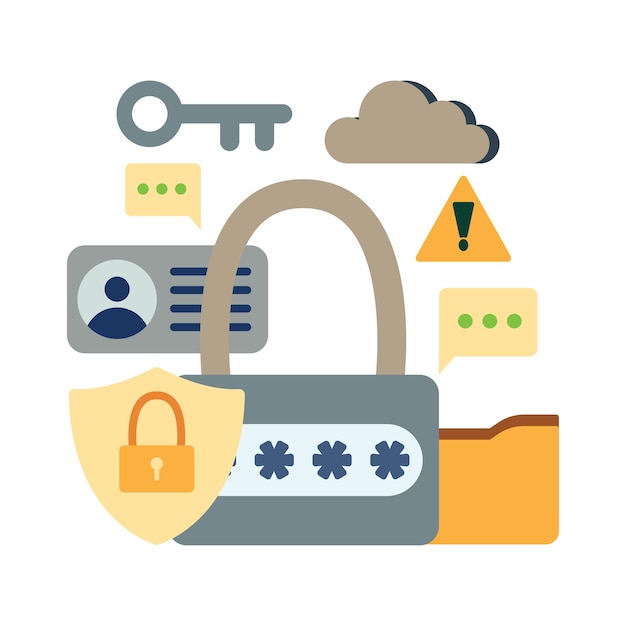 Ilustración de la ciberseguridad