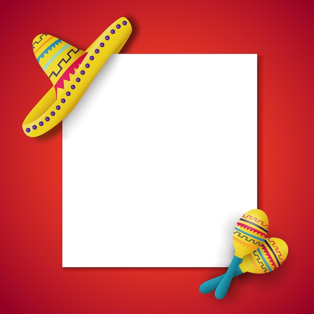 Vector ilustración del cinco de mayo