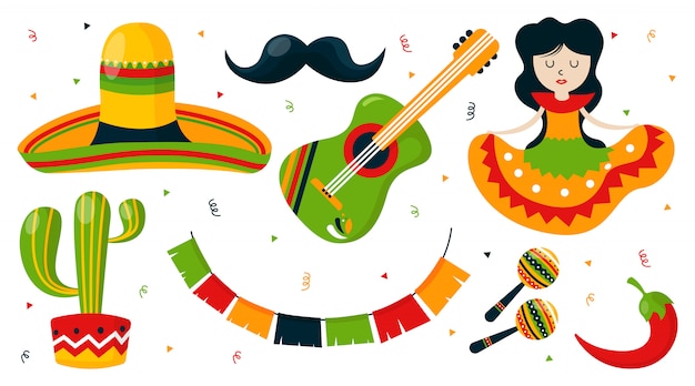 Ilustración del cinco de mayo