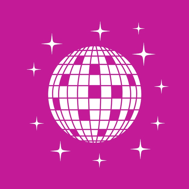 Ilustración círculo abstracto discoteca luz club nocturno signo logotipo diseño