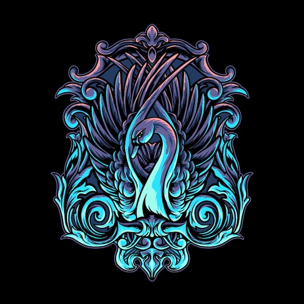 Ilustración de cisne