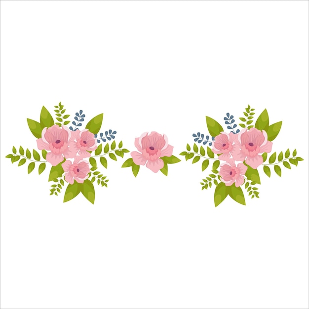Vector ilustración clásica de flores ornamentales. diseño vintage de lujo para fondo, decoración, textil impreso