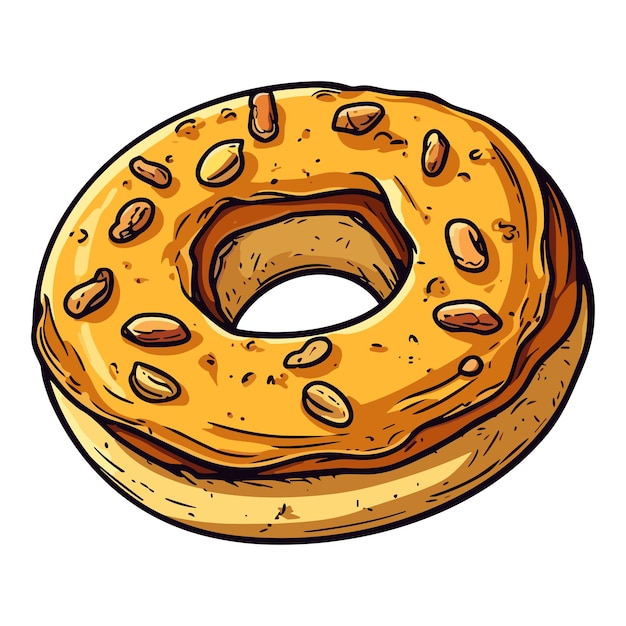 Ilustración de clip art de mantequilla de maní y gelatina