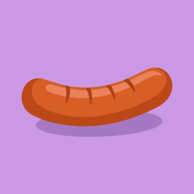 Ilustración de un clip de un perrito caliente