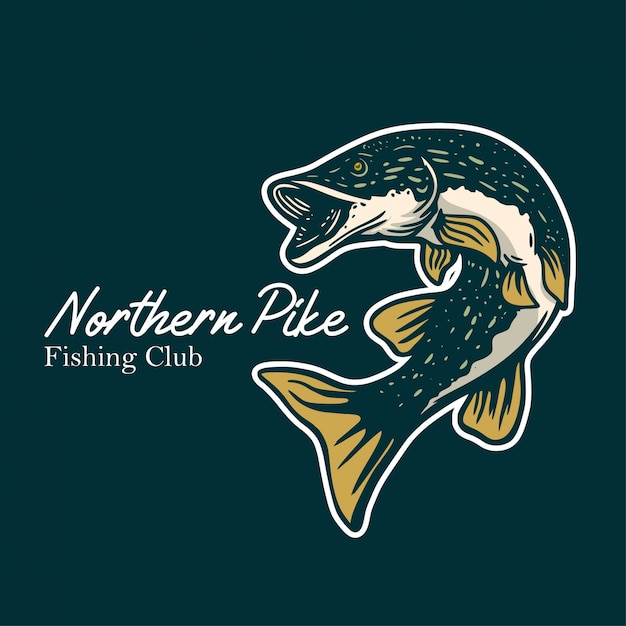 Ilustración del club de pesca de lucio del norte