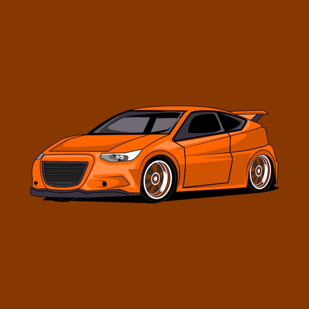 Vector ilustración del coche de la ciudad