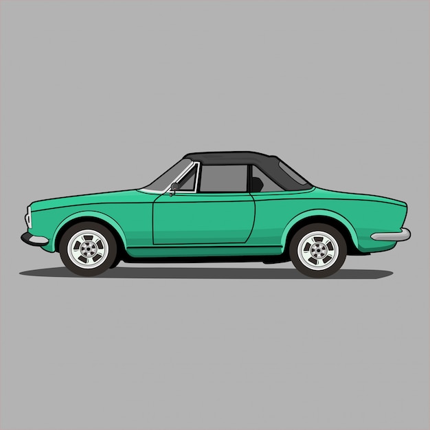 Ilustración de coche clásico