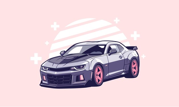 Vector ilustración de coche deportivo moderno