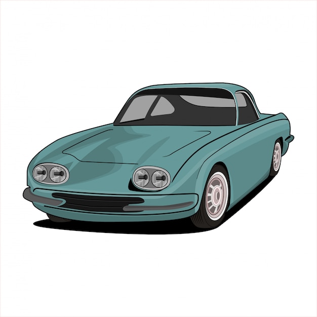 Ilustración de coche deportivo