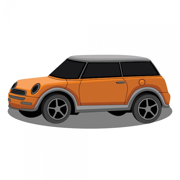 Ilustración de coche marrón
