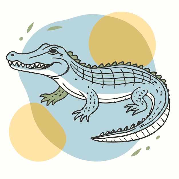 Ilustración de un cocodrilo