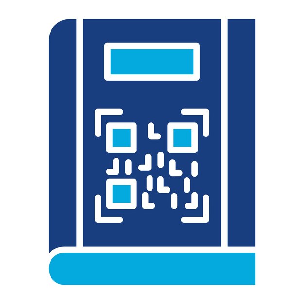 Ilustración del código QR Duotone
