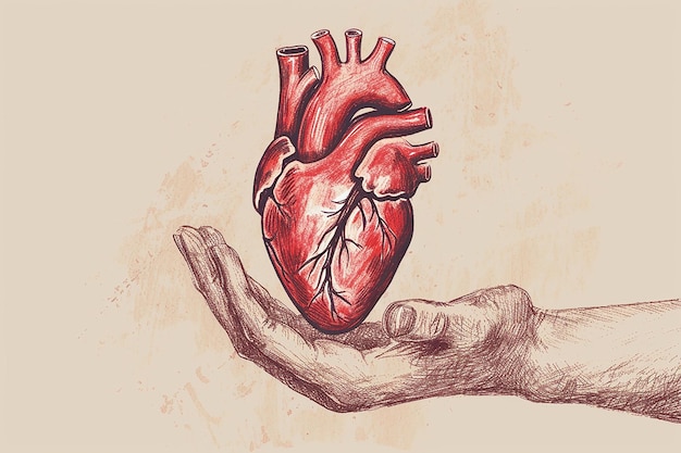 Ilustración colección de manos en varias posturas dando amor