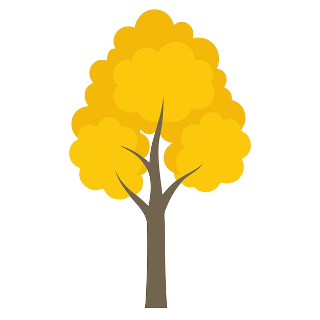 Ilustración del color del árbol de Aspen