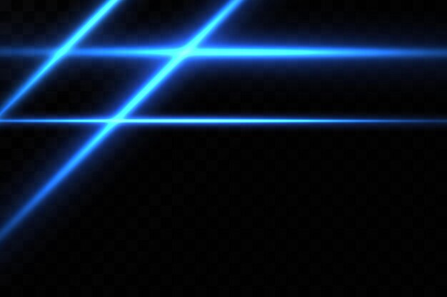 ilustración de un color azul. Efecto de luz. Rayos láser abstractos de luz. Rayos de neón caóticos