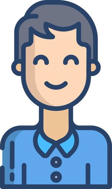 Ilustración en color lineal del cliente
