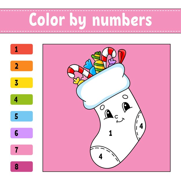 Ilustración de color por números