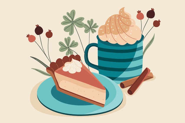 Ilustración de colores a/w dibujada a mano