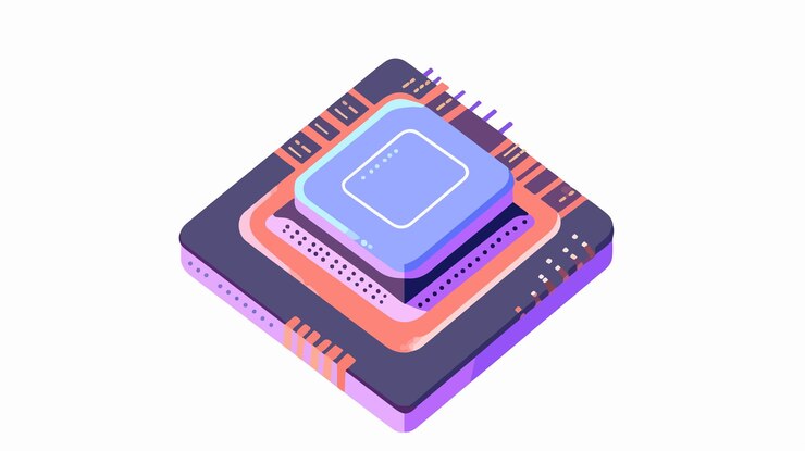 Vector una ilustración colorida de una computadora con una pantalla plana