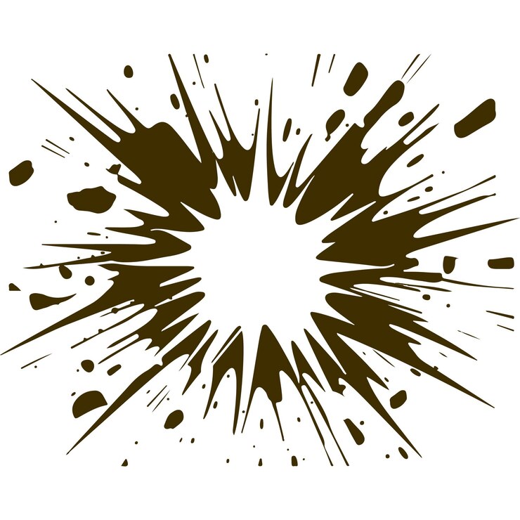 Vector ilustración colorida de una explosión