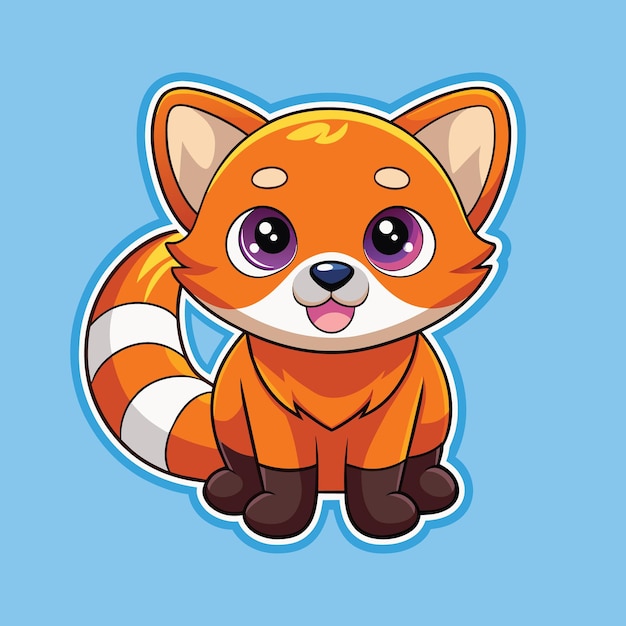 Ilustración colorida de un gato lindo en color vectorial