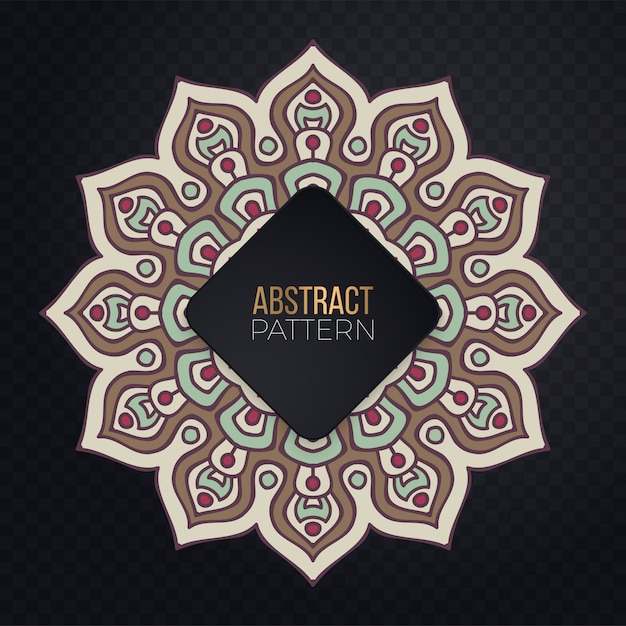Ilustración colorida mandala