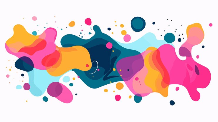 una ilustración colorida de una mujer con un corazón en el pecho