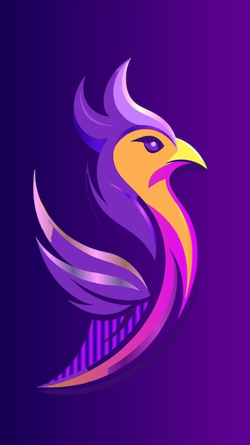 una ilustración colorida de un pájaro con un fondo colorido