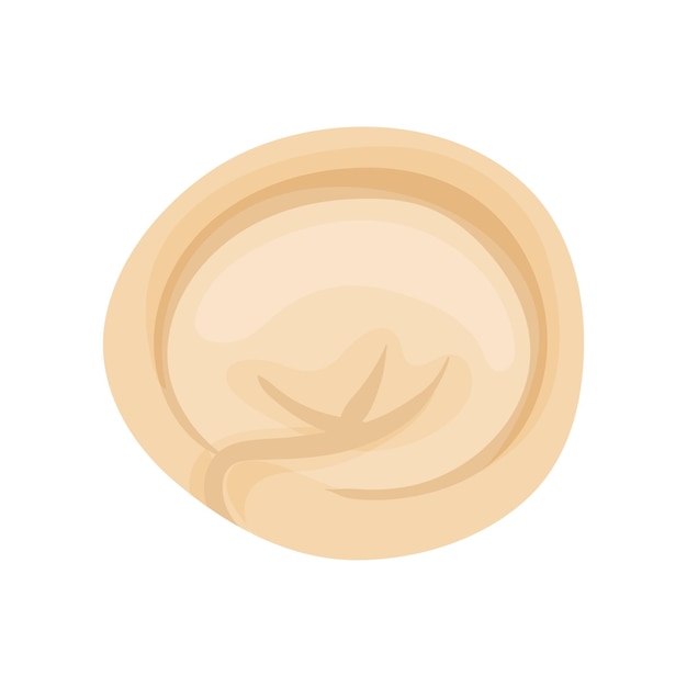Ilustración colorida de pelmen casero albóndiga tradicional rusa tema culinario elemento gráfico para libro de cocina o menú de café icono vectorial detallado en estilo plano aislado sobre fondo blanco