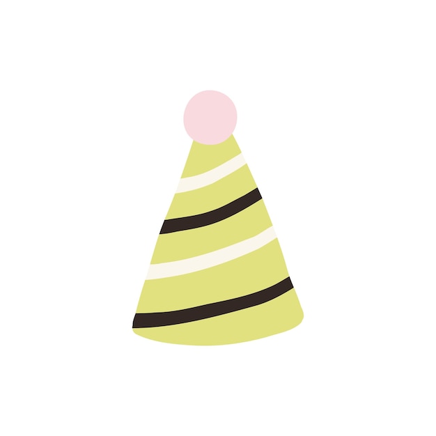 Ilustración colorida del sombrero de fiesta