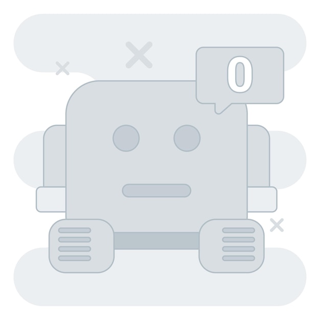 Ilustración de comentarios vacíos perfecta para proyectos de interfaz de usuario uiux