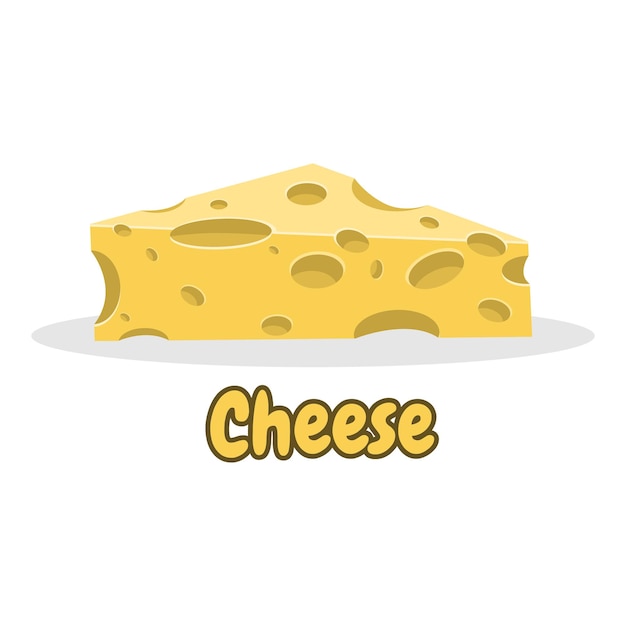 Vector ilustración de comida deliciosa de queso