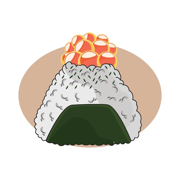 Ilustración de comida japonesa