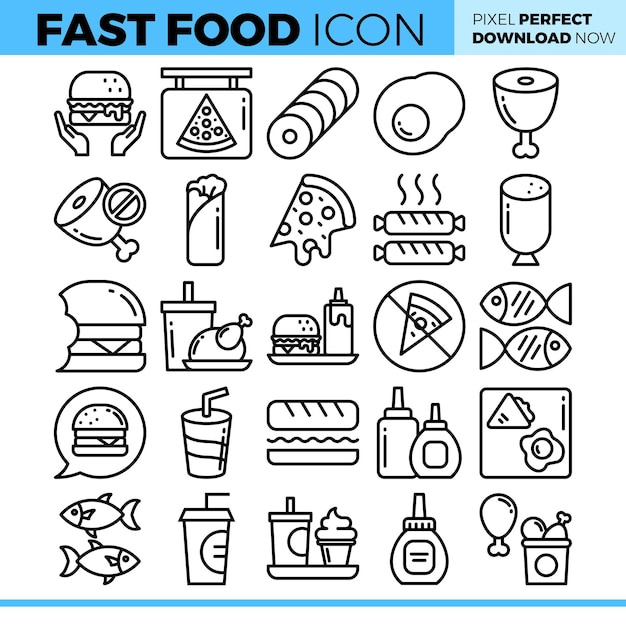 ilustración de comida rápida