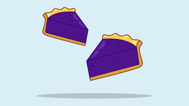 Ilustración de comida de rebanada de pastel
