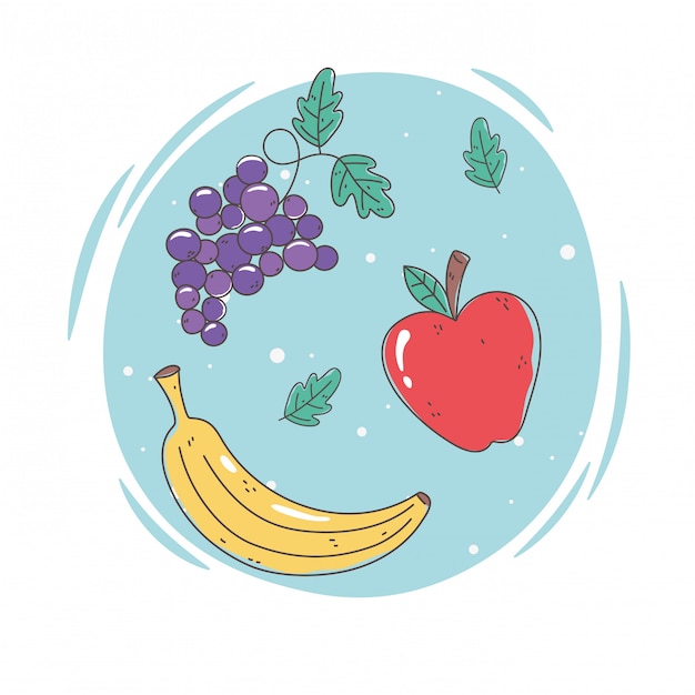 Ilustración de comida saludable