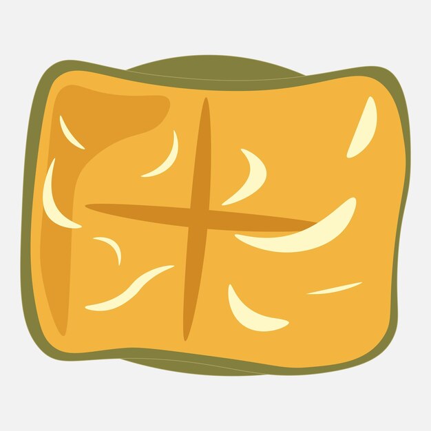 Ilustración de comida tradicional Khanom Tan