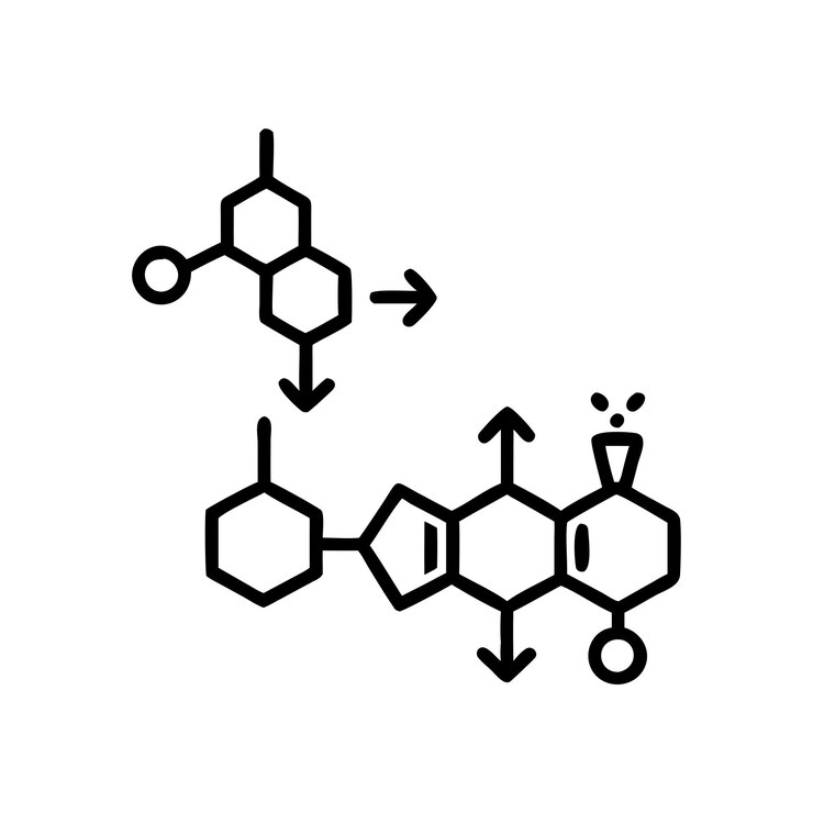Vector ilustración del componente de química de las ciencias físicas