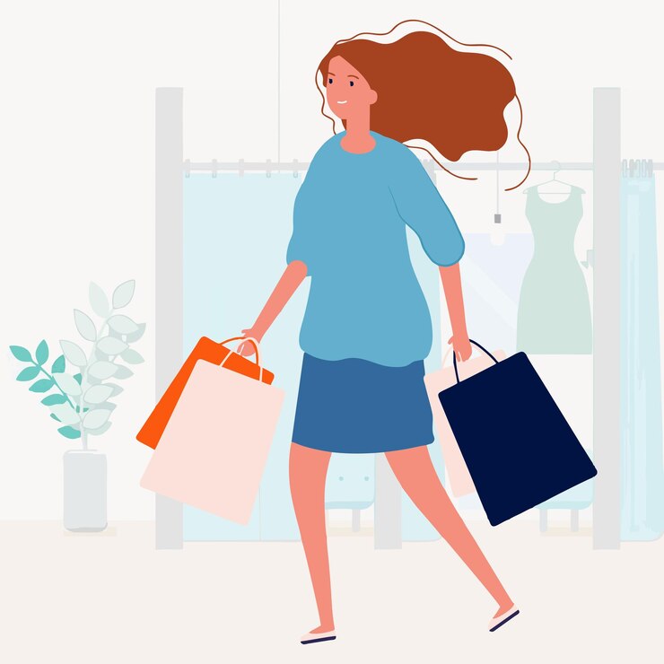 Vector ilustración de compras