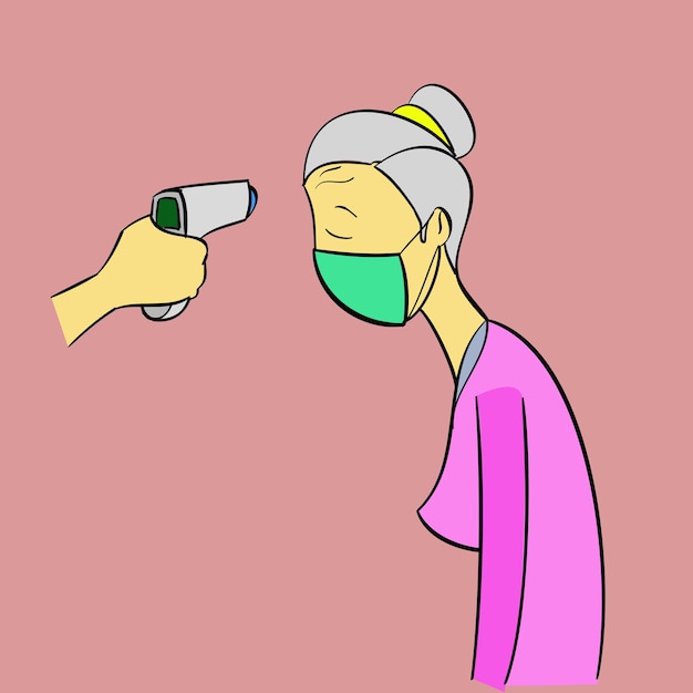 Ilustración de comprobación de la temperatura