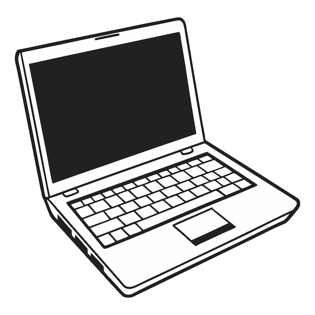 Ilustración de una computadora portátil