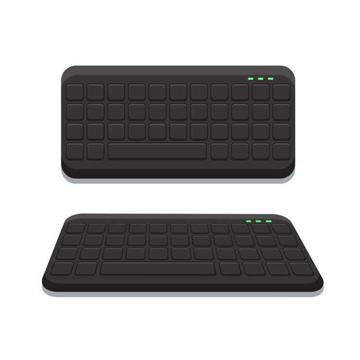Vector ilustración de la computadora del teclado
