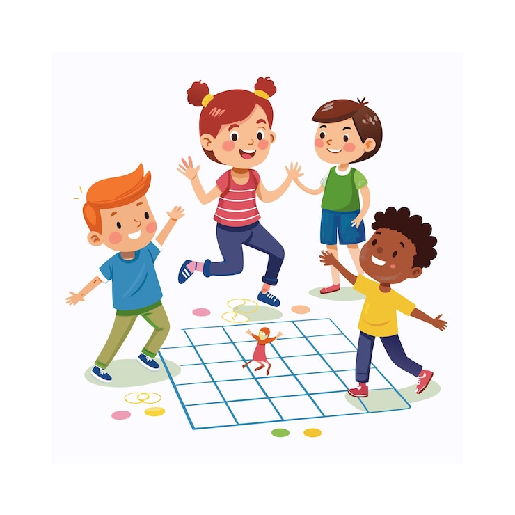 Ilustración del concepto de actividad de los niños