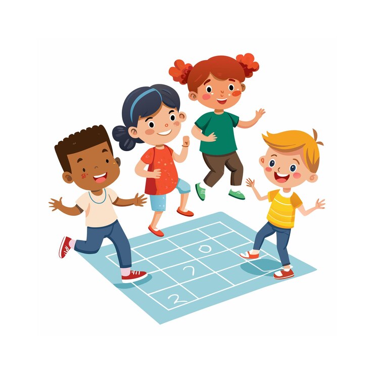 Ilustración del concepto de actividad de los niños
