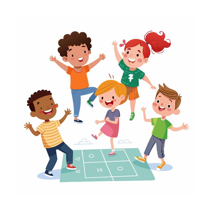 Ilustración del concepto de actividad de los niños