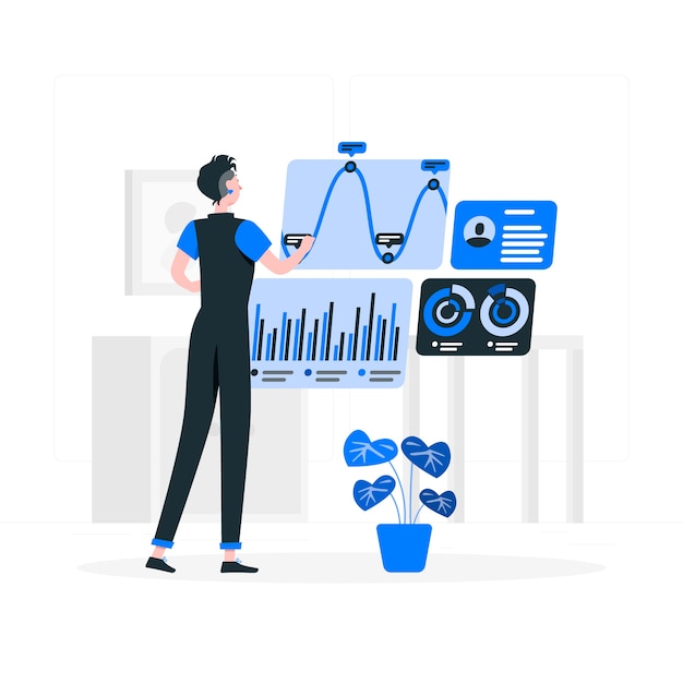 Ilustración del concepto de análisis de datos